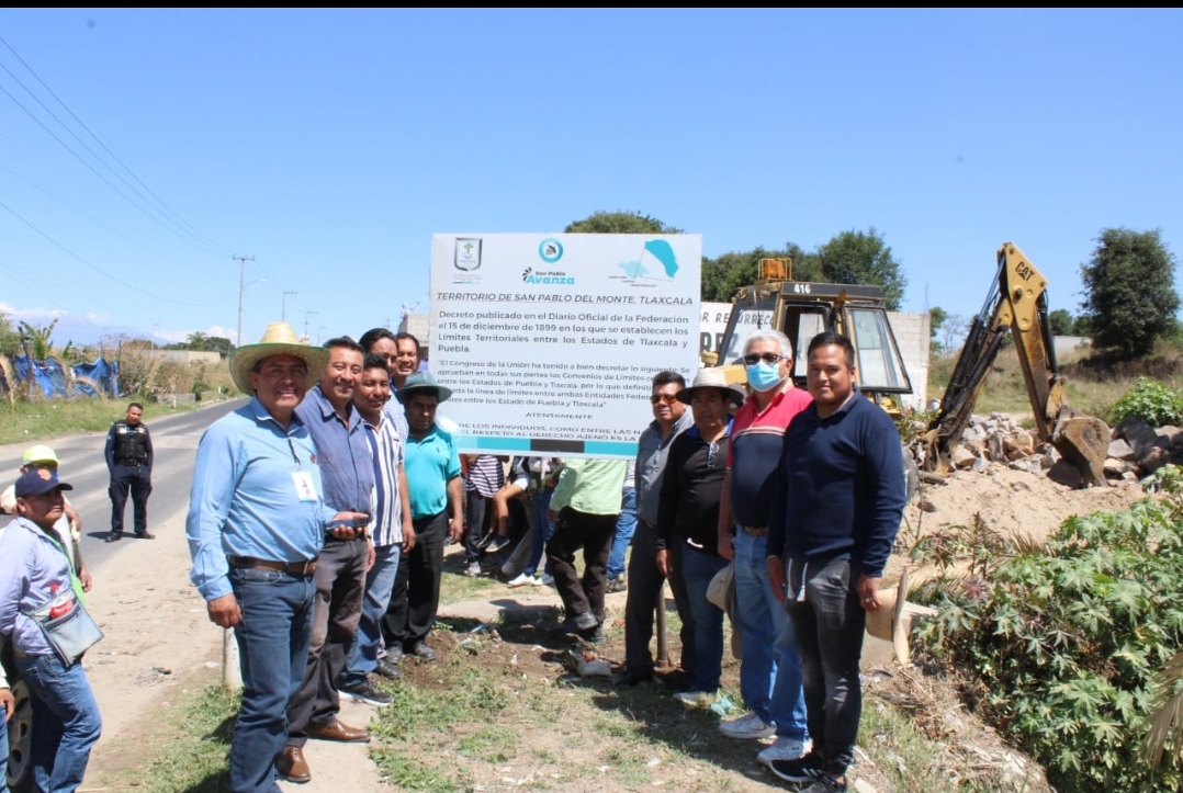 EL AYUNTAMIENTO DE SAN PABLO DEL MONTE LLEVA A CABO LA COLOCACIÓN DE MAMPARAS LIMÍTROFES EN LA COMUNIDAD DE TLALTEPANGO