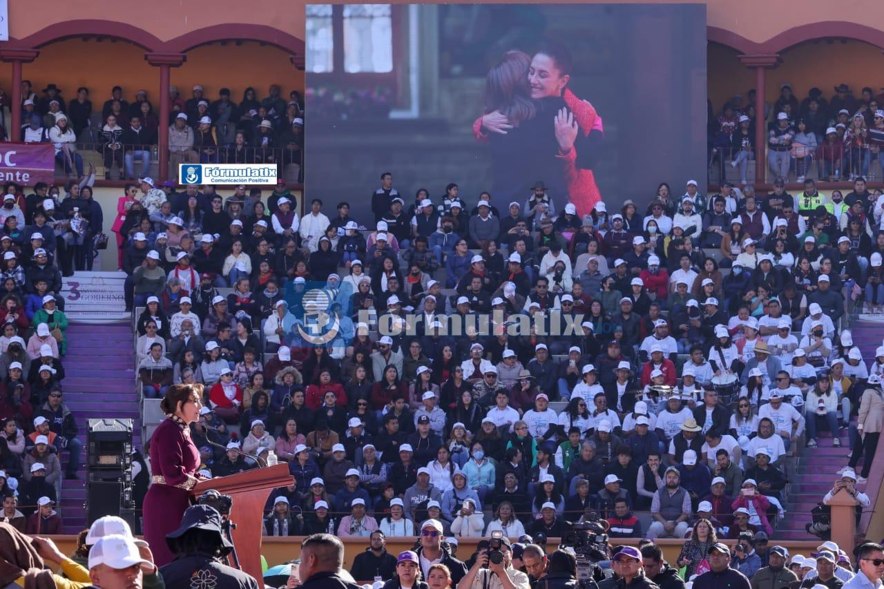 RECONOCE PRESIDENTA CLAUDIA SHEINBAUM LOGROS A TRES AÑOS DE GOBIERNO DE LORENA CUÉLLAR