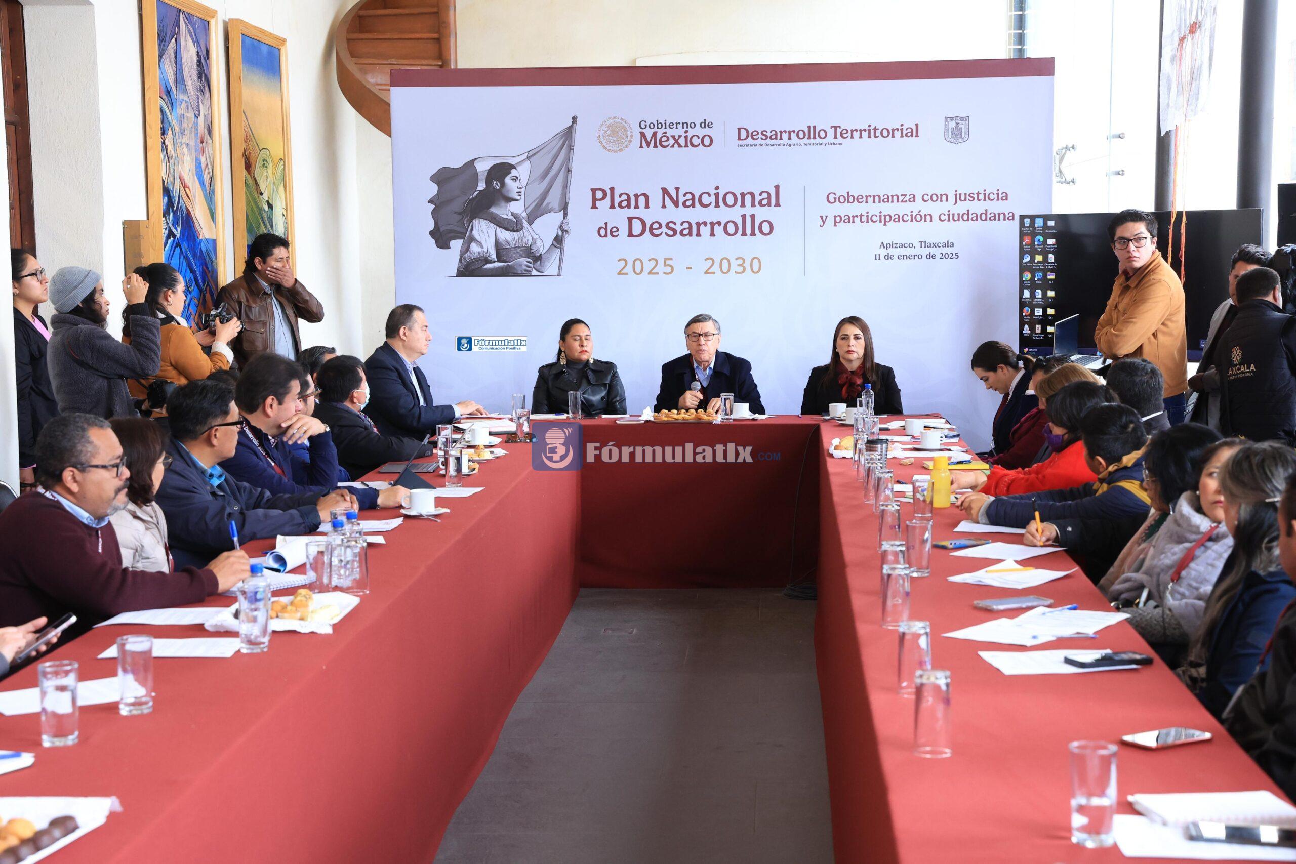 IMPORTANTE PARTICIPACIÓN DE TLAXCALTECAS EN LAS CUATRO MESAS DEL PLAN NACIONAL DE DESARROLLO 2025-2030