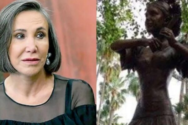 Defienden la estatua de Florinda Meza ante críticas por serie de Chespirito