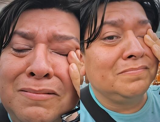 Mujer rompe en llanto tras ver que había gente saqueando negocios en Poza Rica