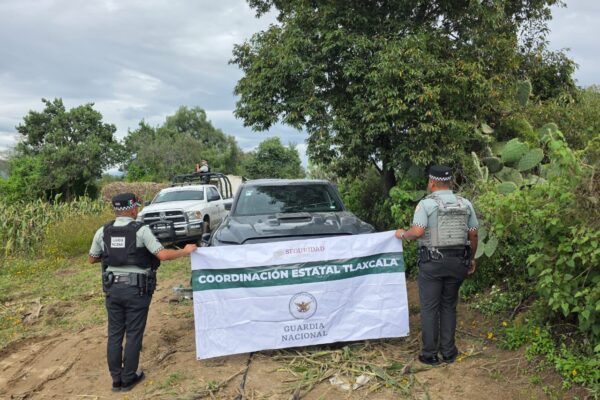 Con inhibidor de largo alcance ratas desvalijaban vehículos en Tequexquitla; GN recupera camionetas