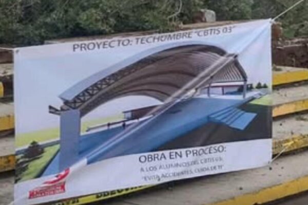 Tiran árboles en CBTIS 03 para construir techumbre. Paterfamilias se inconforman y piden apoyo de la autoridad