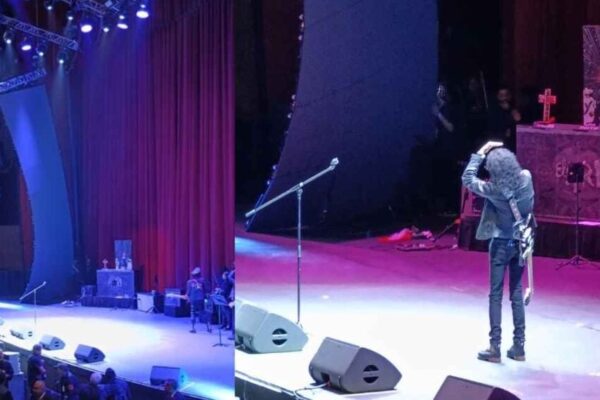 Se cae la pantalla durante concierto de Alex Lora ‘El Tri’ en el Auditorio Nacional
