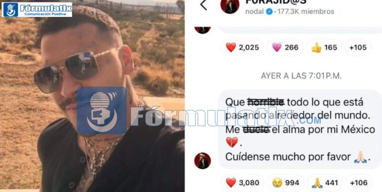 Christian Nodal opina sobre la ola de violencia que se vive en Jalisco