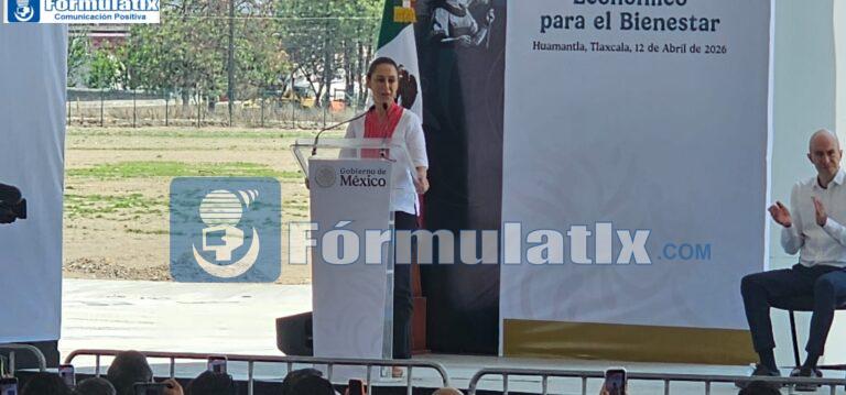 540 millones de pesos costó el Polo de Desarrollo de Huamantla que inauguró Sheinbaum 